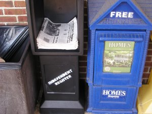 The Independent Register was distributed at about a dozen sites in New Bern